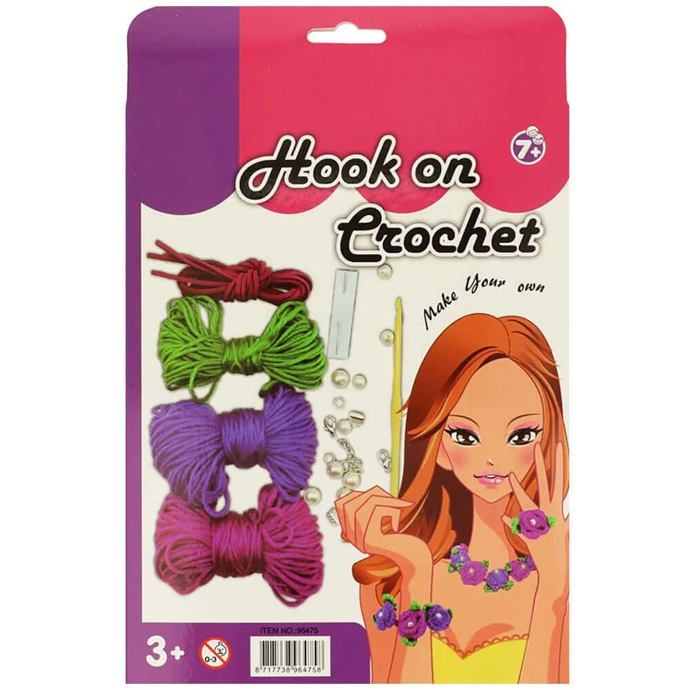 Kit de crochet pour enfants – bijoux fleuris