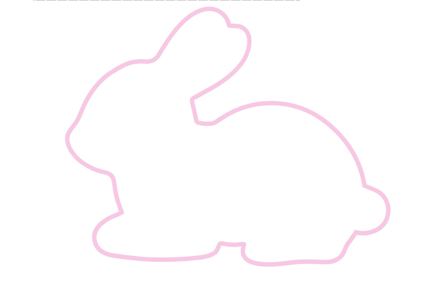 Image avec patron gratuit de coussin lapin (PDF) – disponible chez Tissus Charlotte