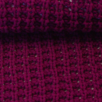 Image d’un tricot épais 100 % coton - bordeaux 615 g/m² – disponible chez Šarlotes audumi