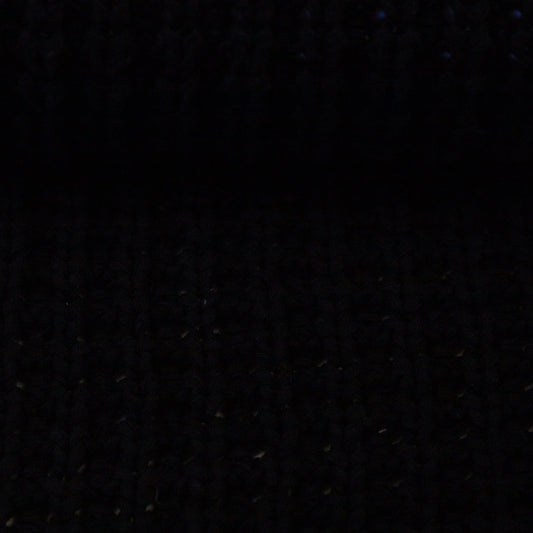 Image de maille épaisse 100 % coton noire, 615 g/m² – disponible chez Šarlotes audumi
