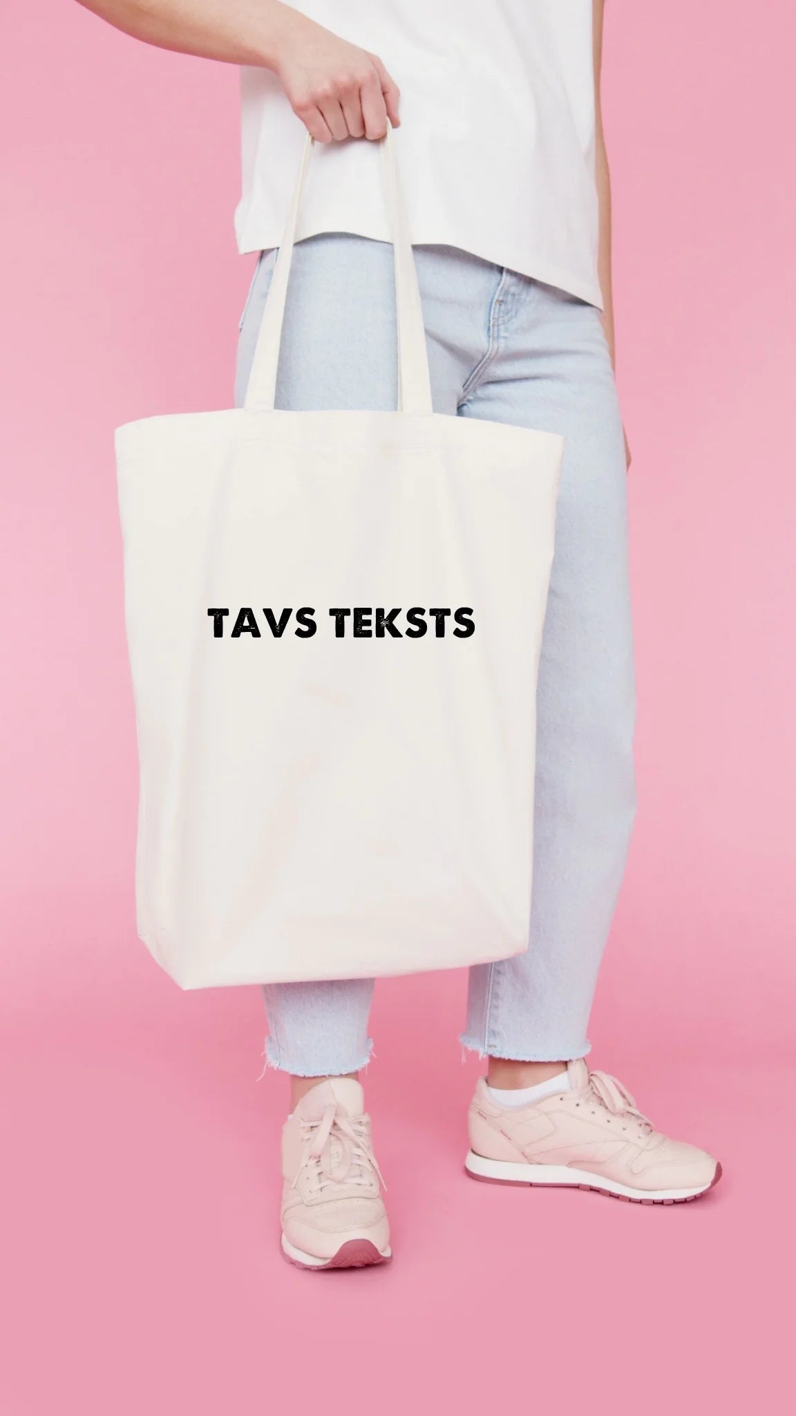 Thick cotton tote bag with your text – available online at Charlotte's Fabrics