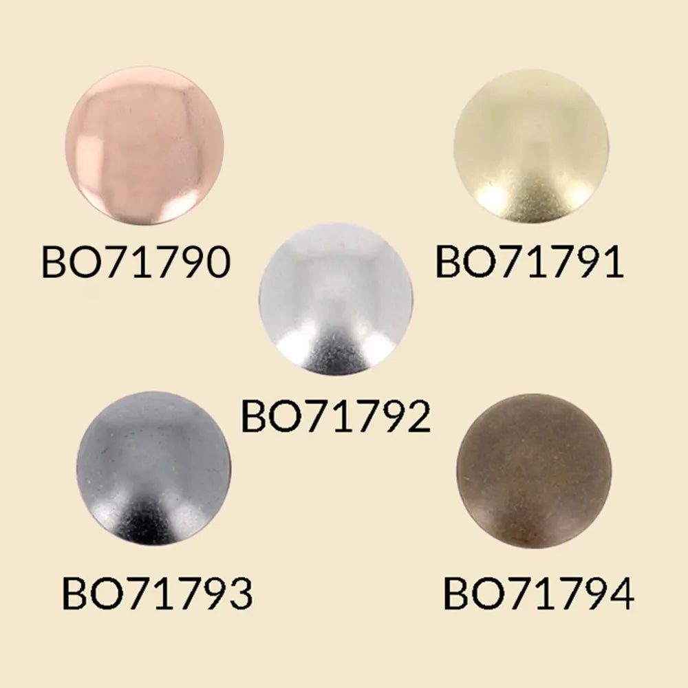 Image de boutons-pression BOHIN Magic sans pince 14 mm – Rose Gold, 4 pièces – disponible en ligne chez Šarlotes audumi