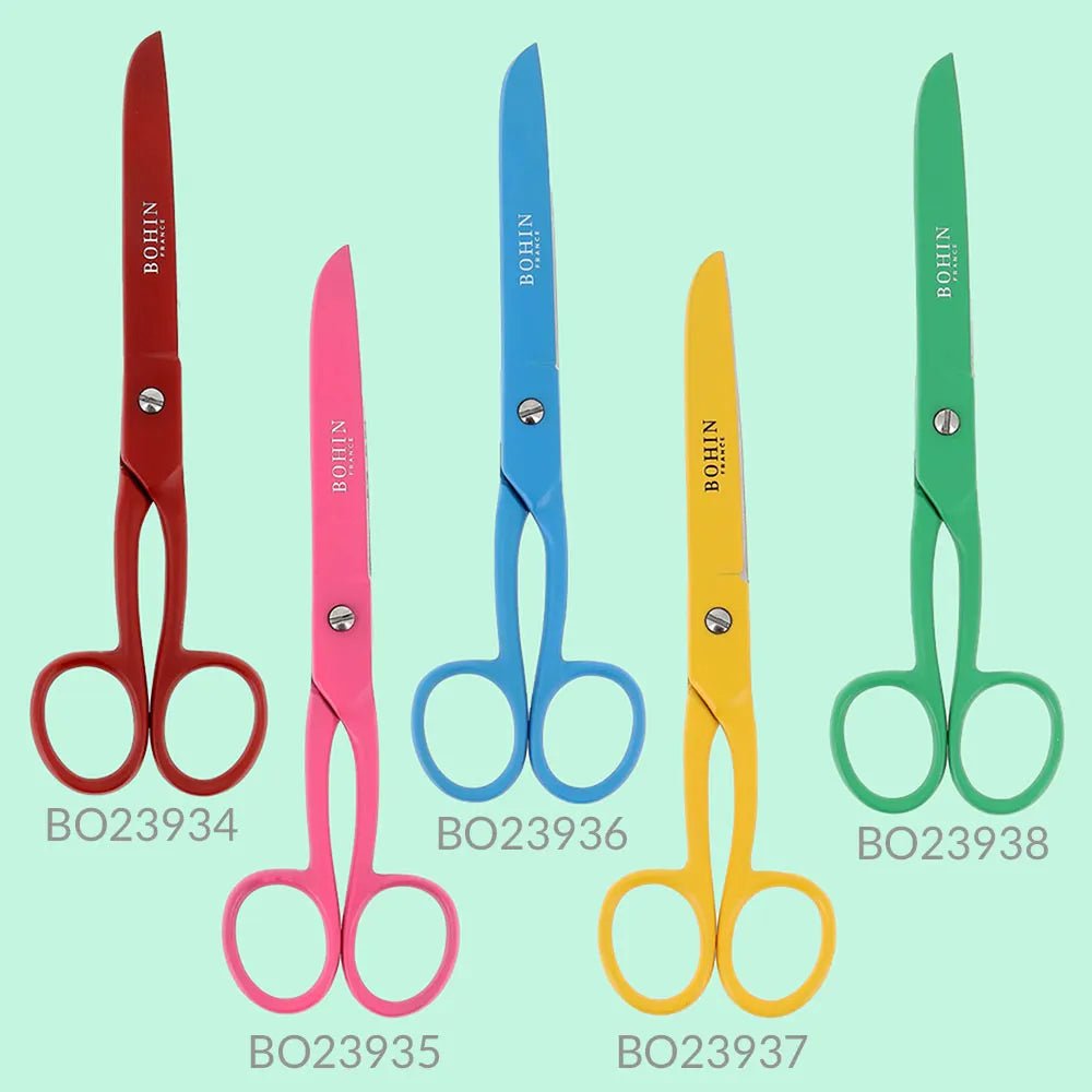 Attēls ar ciseaux de couture BOHIN avec revêtement époxy – 17 cm, rose – disponibles en ligne chez Šarlotes audumi