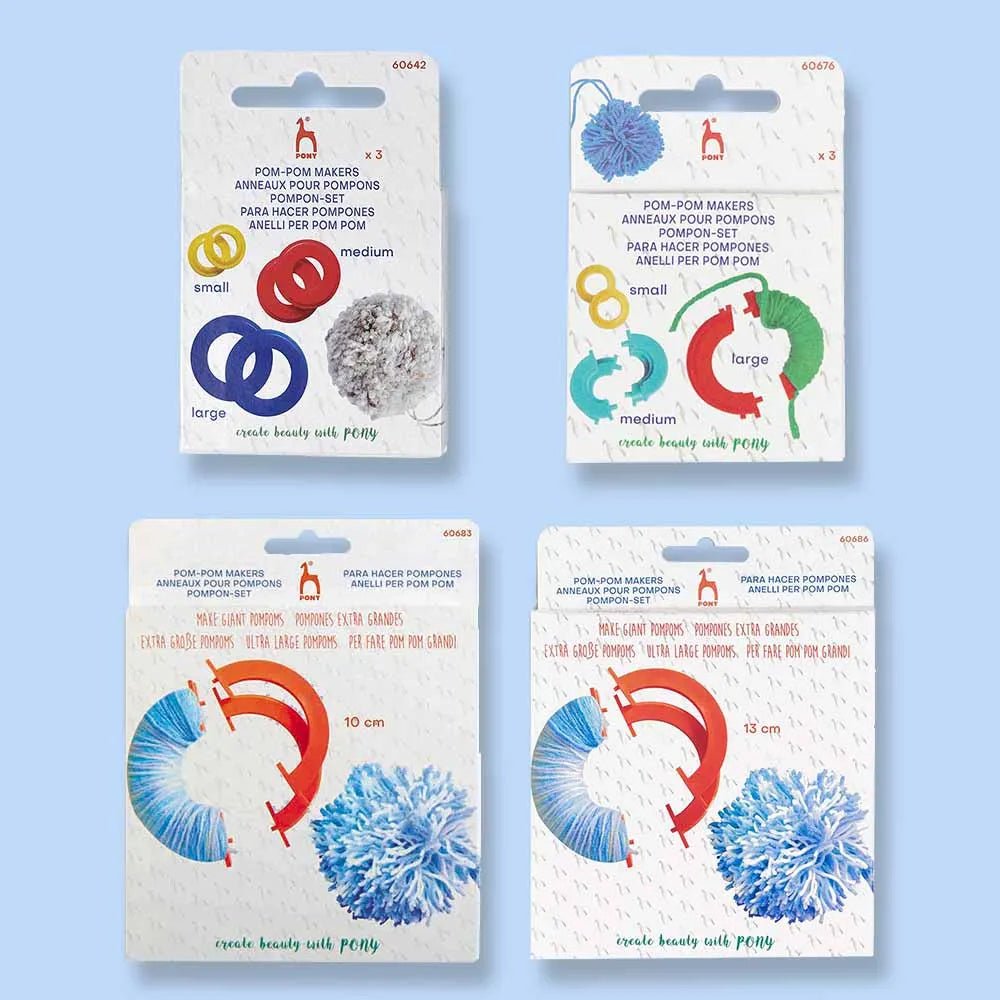 Image avec un fabricant de pompons Bumbulīšu Pony | différentes tailles – disponible chez Šarlotes audumi
