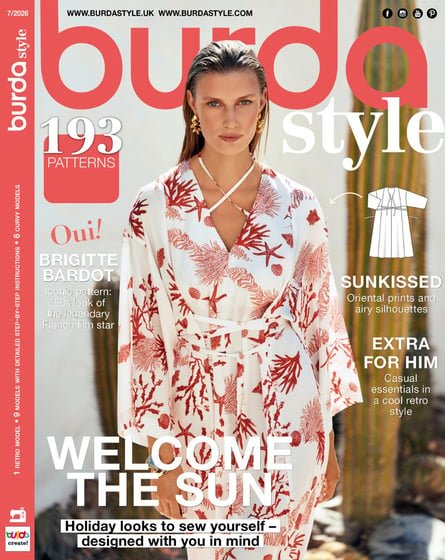 Image with Burda Easy 07/2026 ENG – available online at Charlotte Fabrics