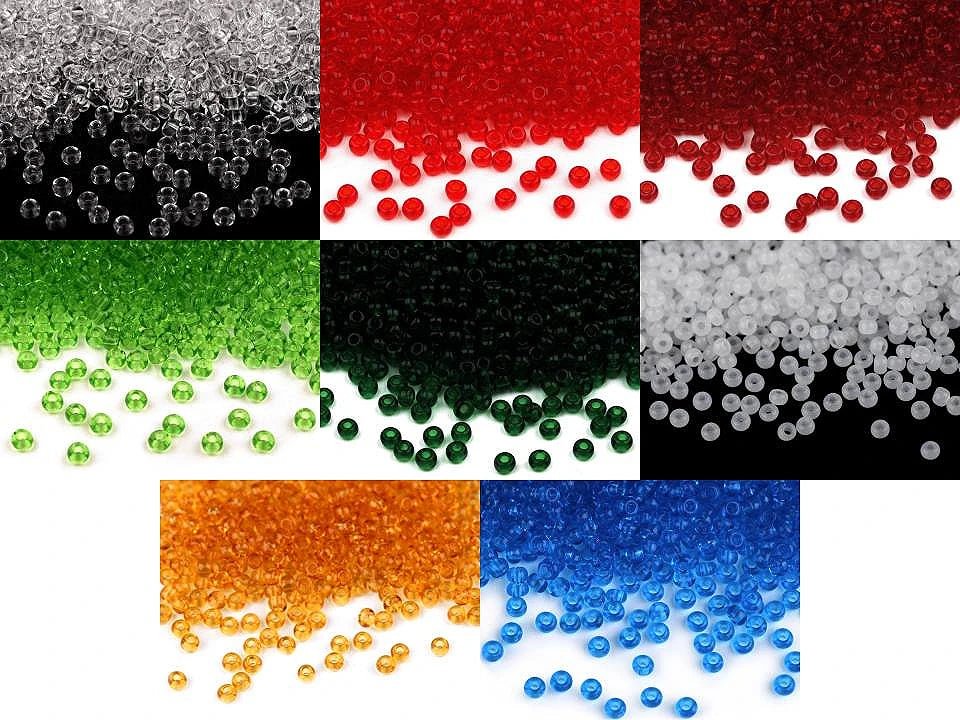 Image de perles en verre tchèque Preciosa 4,5 mm 20 g | nuances assorties – disponible chez Šarlotes audumi