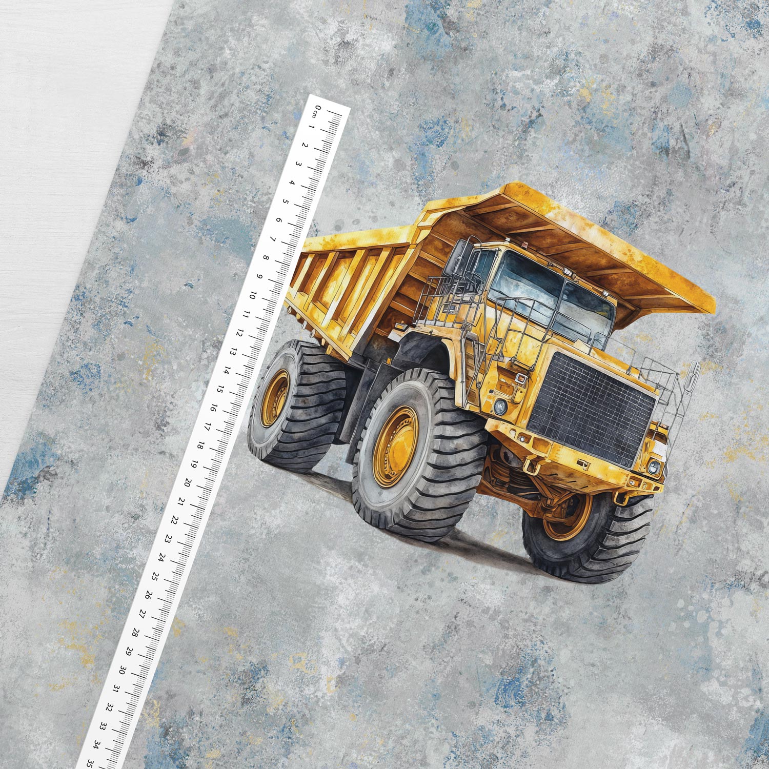Image avec panneau en tricot bouclé 40x50 cm - roi du chantier 250 g/m² – disponible chez Šarlotes audumi