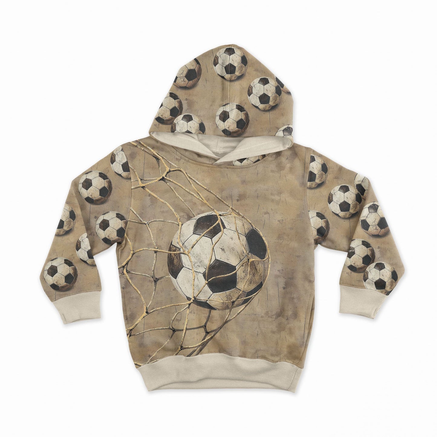 Image with loop-knit panel 40x50 cm - soccer ball 250 g/m² – available at Šarlotes audumi