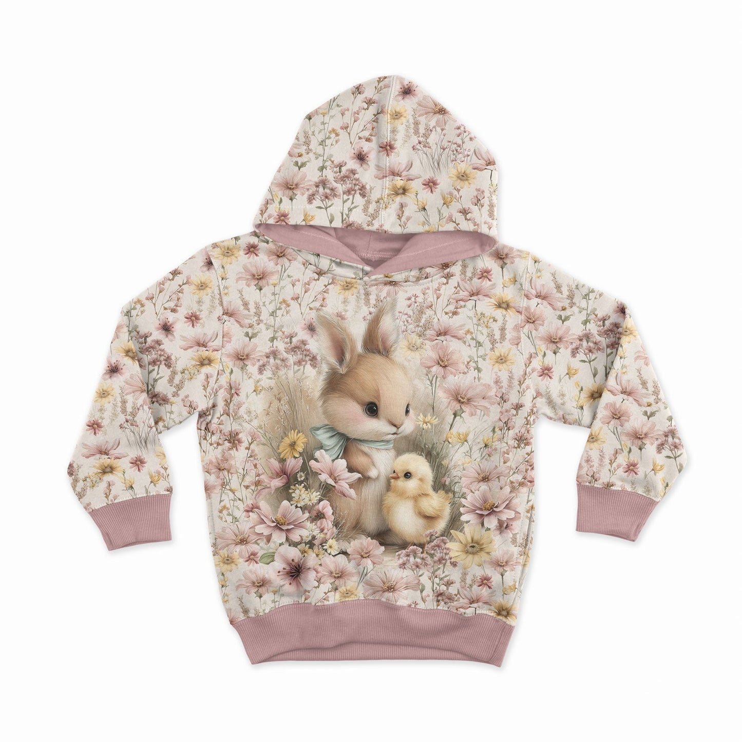 Image d’un panneau en maille bouclée 40x50 cm – l’amitié du lapin ensoleillé 250 g/m² – disponible chez Šarlotes audumi