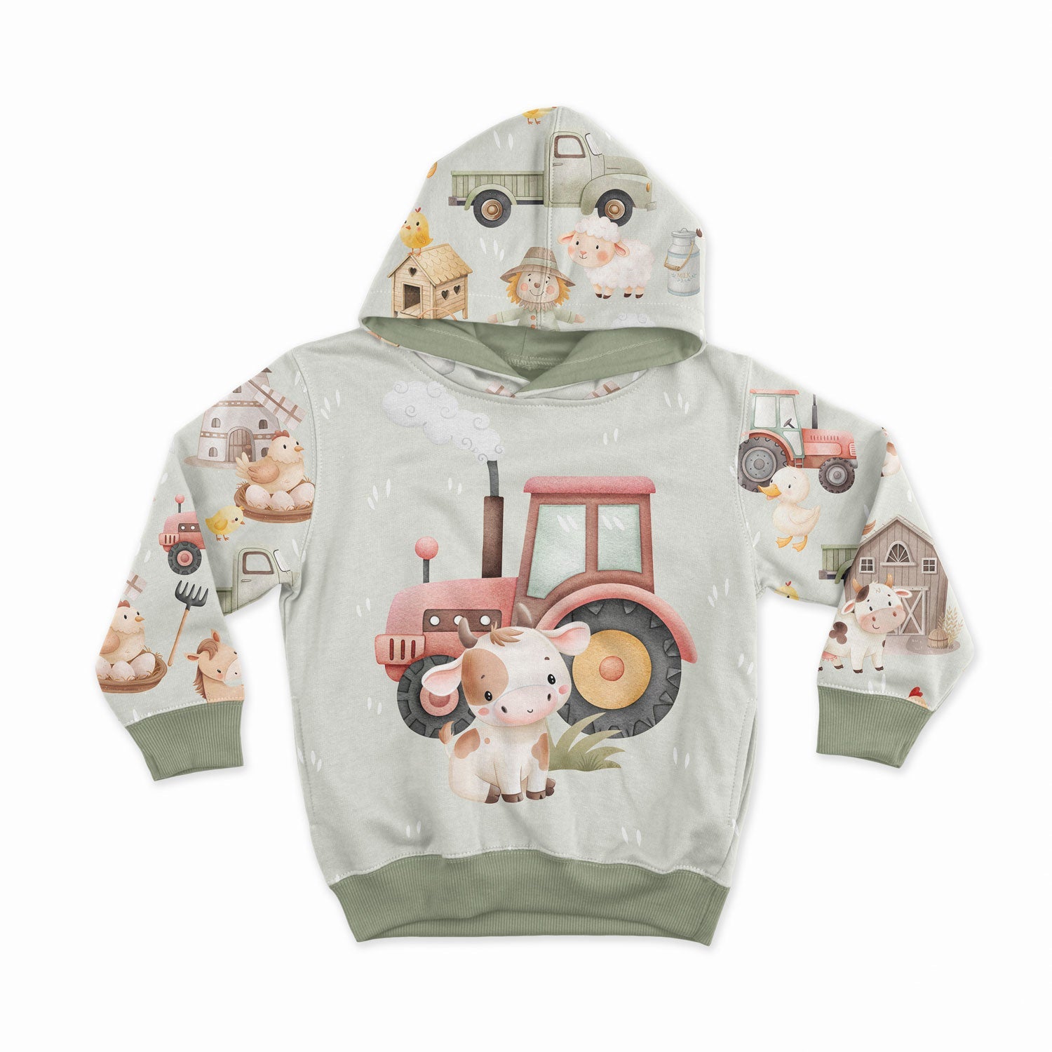 Image avec panneau en tricot bouclé - petit veau mignon 250 g/m² | Design - 04 – disponible chez Šarlotes audumi