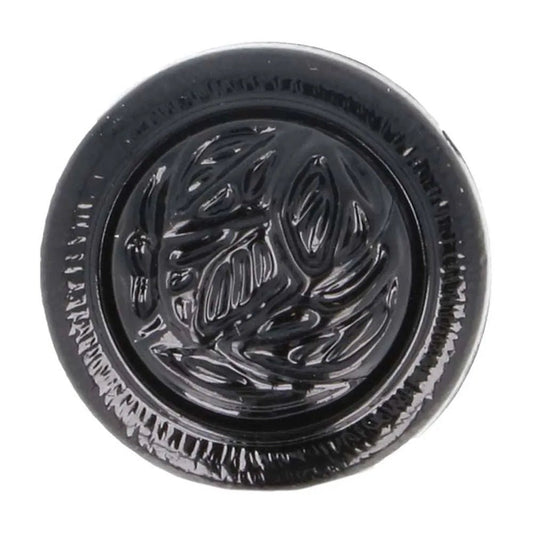 Image de bouton décoratif avec motif cœur - noir – disponible en ligne chez Šarlotes audumi