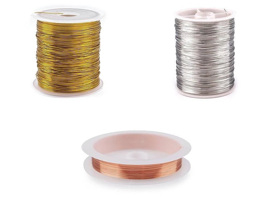 Image avec fil de cuivre décoratif Ø 0,3 mm – 10 m – disponible chez Tissus Charlotte