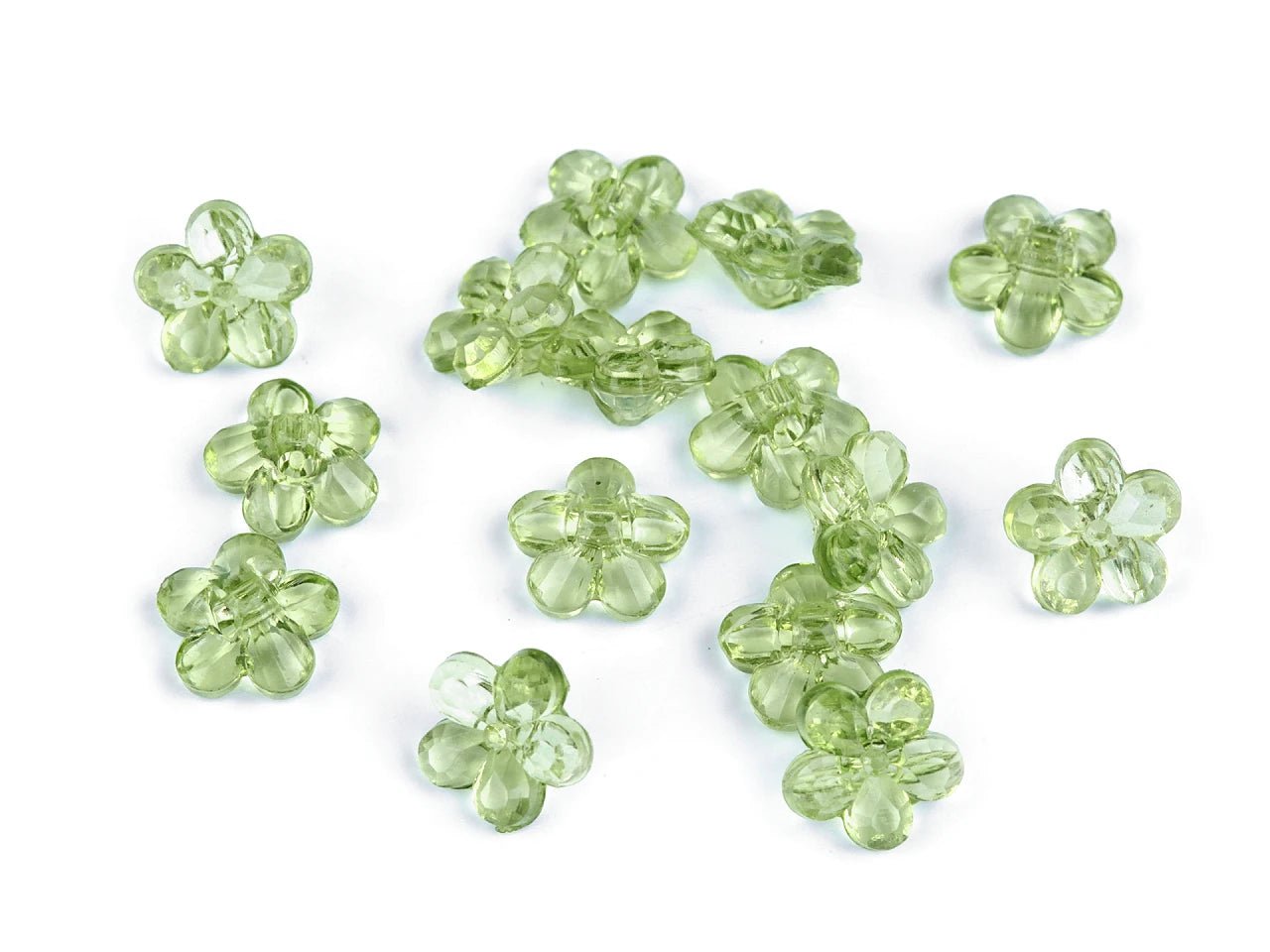 Image de boutons-perles décoratifs en forme de fleur, 12 mm – disponibles en ligne chez Šarlotes audumi
