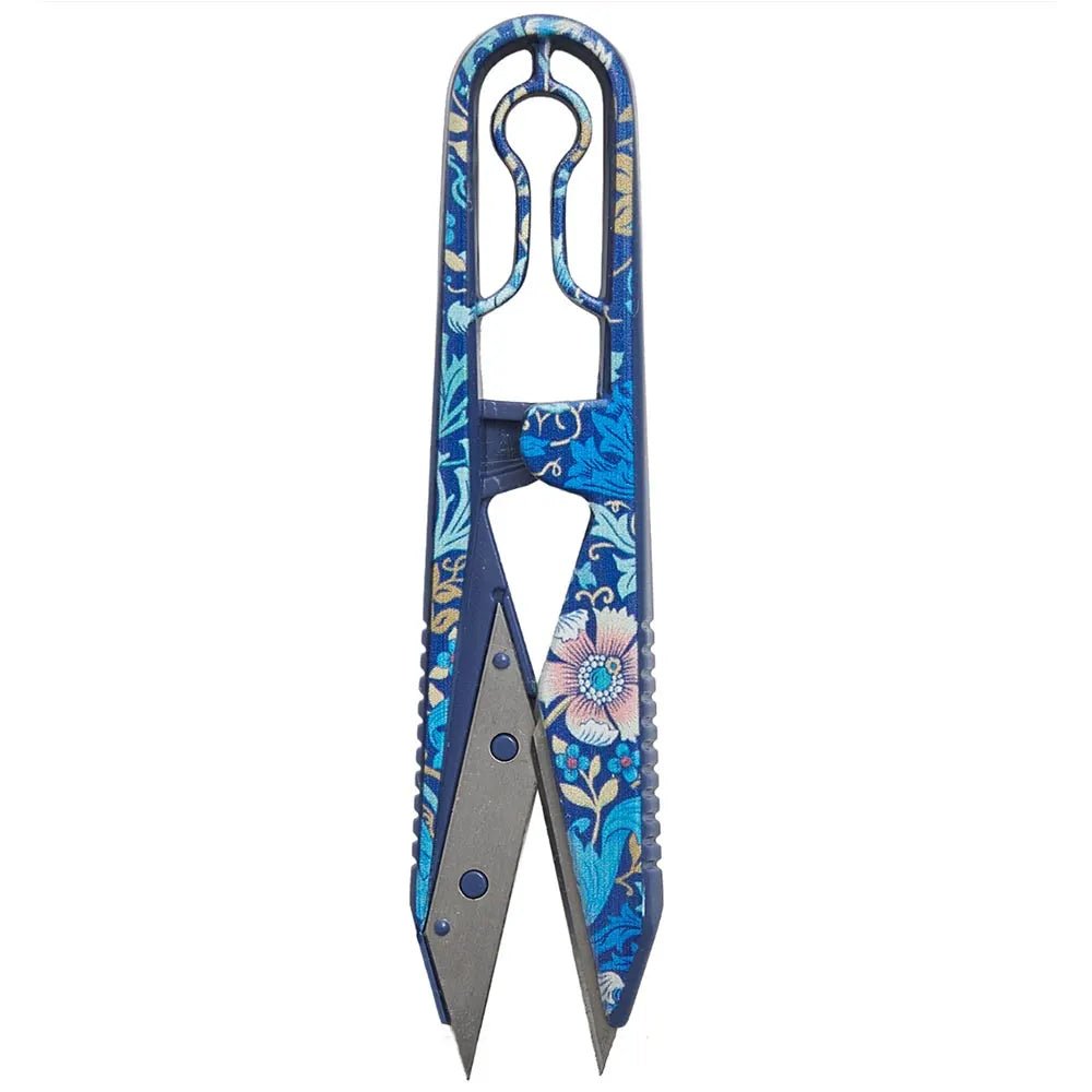 Image de ciseaux à fil à motif floral, bleus, 10 cm Hobby Gift – disponible chez Šarlotes audumi