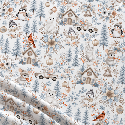 Tissu 100 % coton – plaisir hivernal