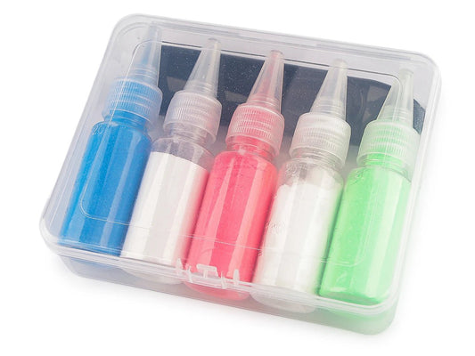 Image du kit de craie de tailleur avec applicateur – 5 couleurs – disponible en ligne chez Tissus de Charlotte