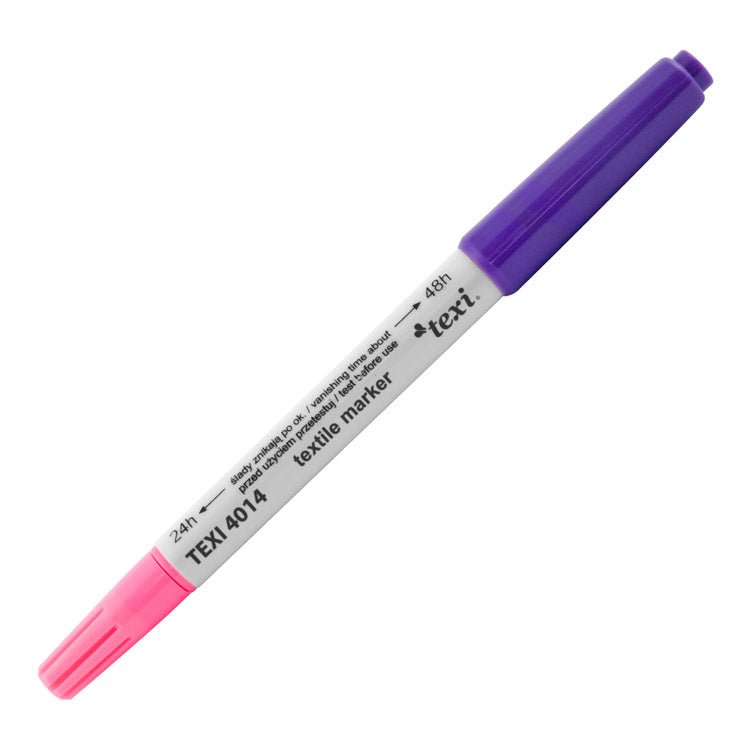 Schneider- und Nähmarker mit verschwindendem Effekt – lila (48 H) und rosa (24 H)