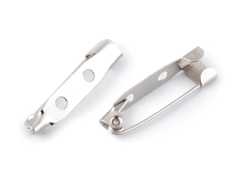 alt
Safety pins for making brooches, 5x15 mm - silver (pack of 10 pcs)