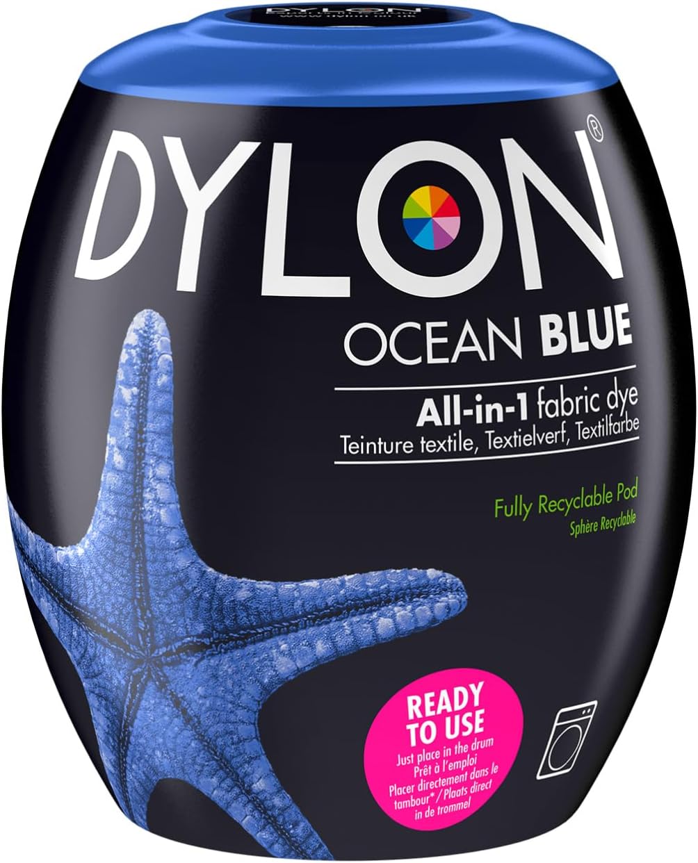 Image de la teinture textile Dylon Pods pour machine à laver – disponible chez Šarlotes audumi