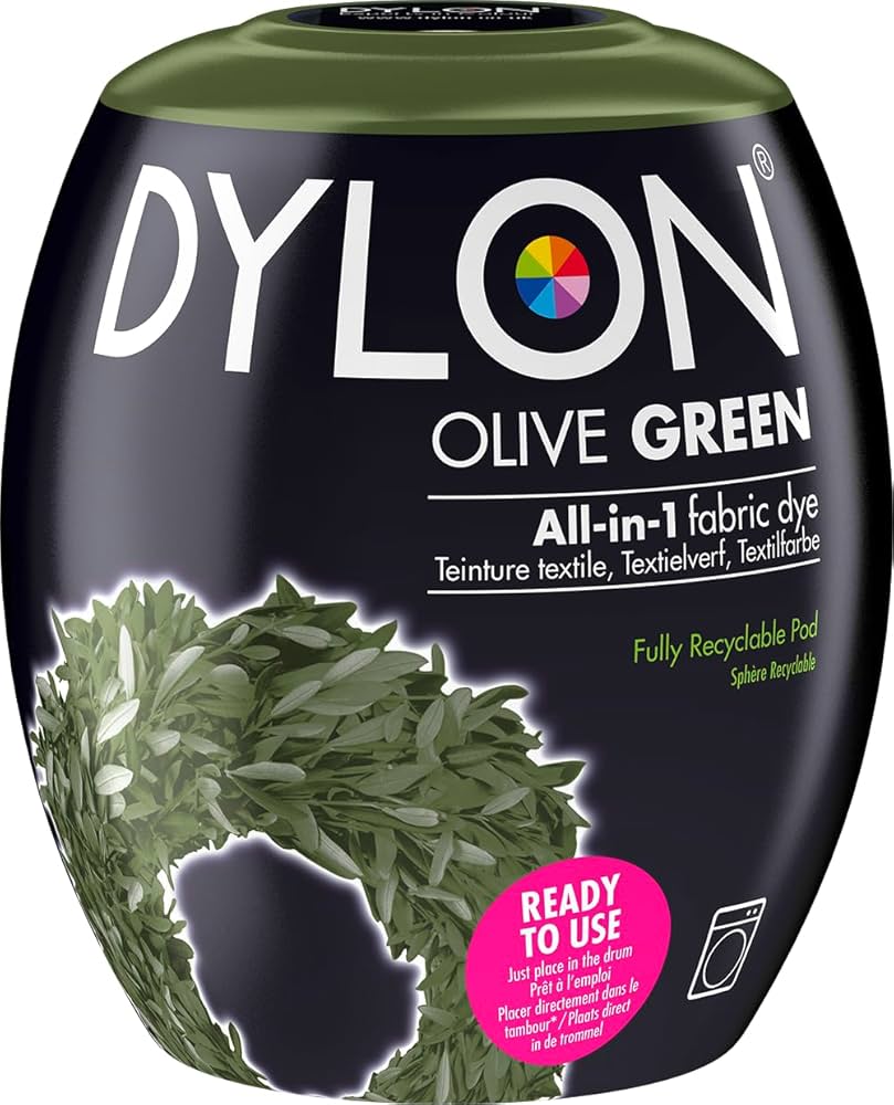 Image avec la teinture textile Dylon Pods pour machine à laver – disponible chez Šarlotes audumi