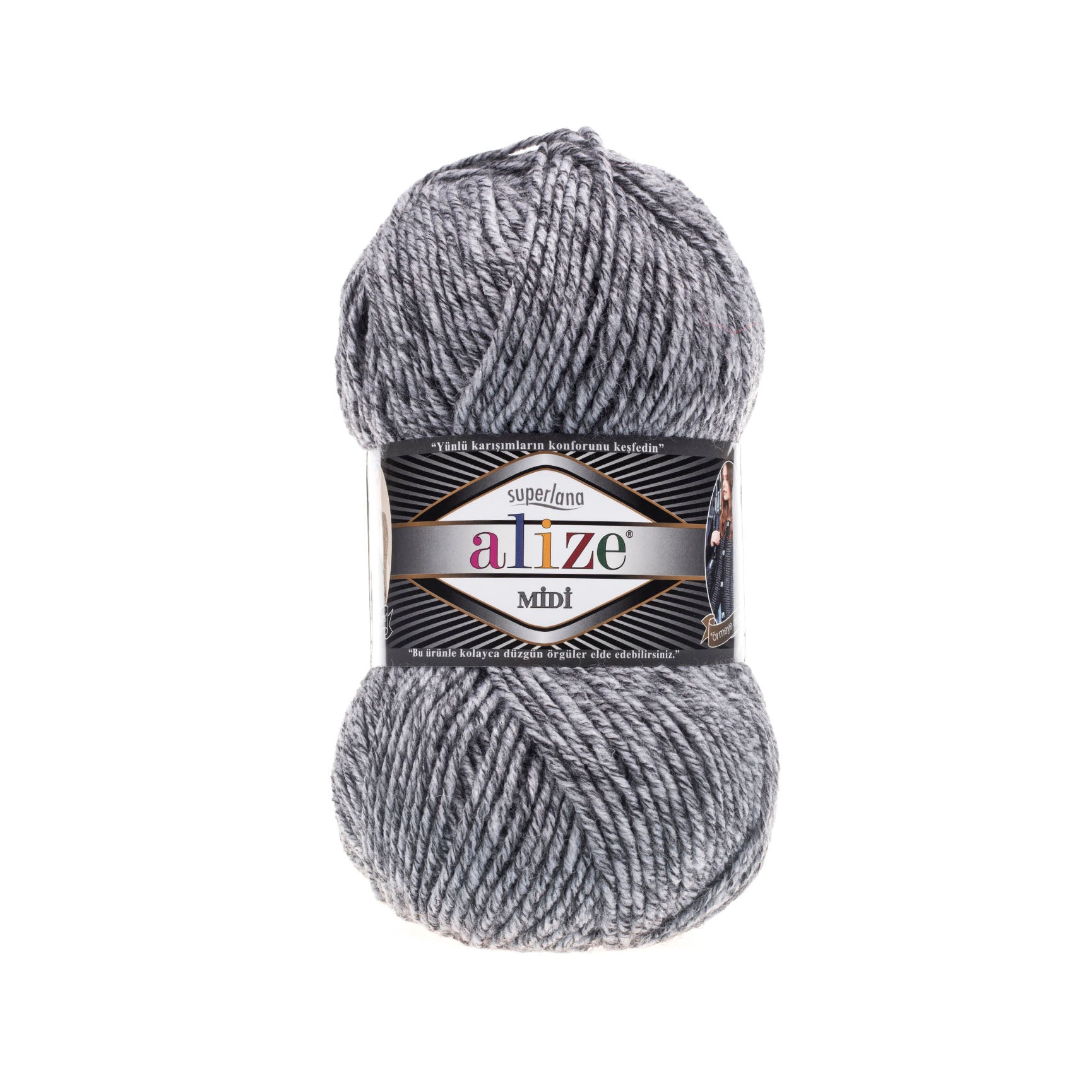 Fil à tricoter Alize SUPERLANA MIDI - 170 m 100g