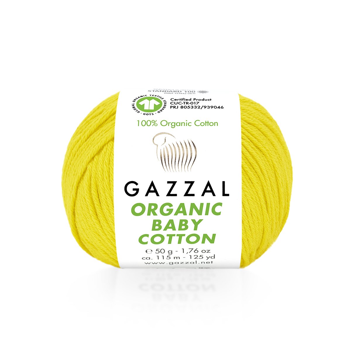 Fil GAZZAL ORGANIC BABY COTTON - 115m 50g