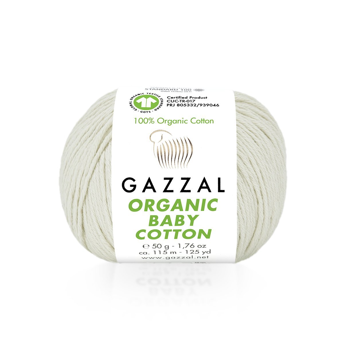 Yarn GAZZAL ORGANIC BABY COTTON - 115 m 50 g