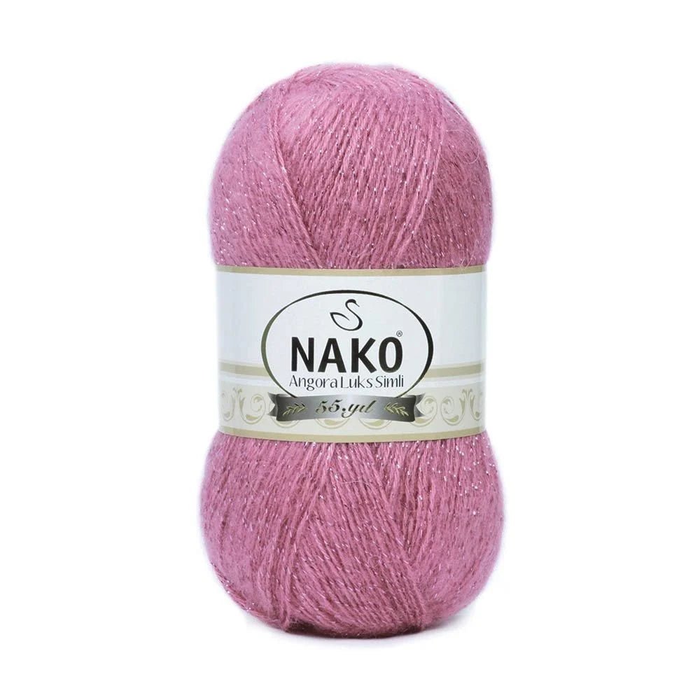 Fil à tricoter NAKO ANGORA LUKS avec brillance - 550m 100g