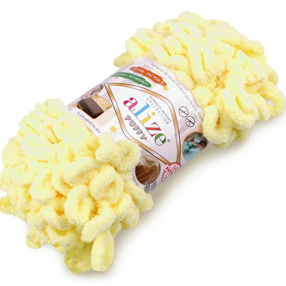 Fil Alize Puffy - jaune 9 m 100 g #13