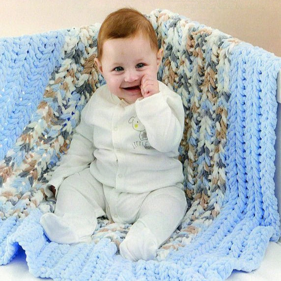 Fil à tricoter Alize Puffy - bleu clair 9 m 100 g #183