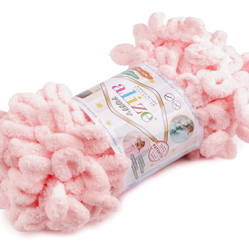 Fil Alize Puffy - rose saumon 9 m 100 g #340