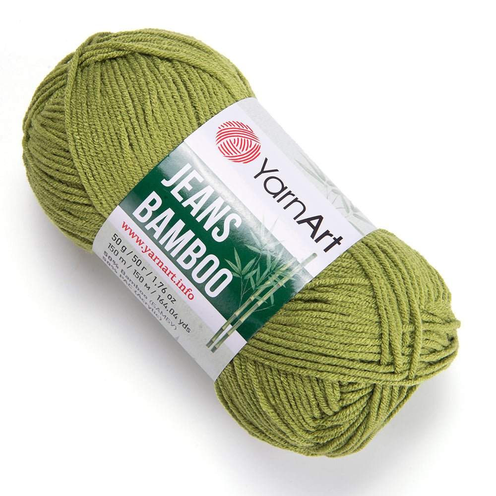 fil Yarn Art Jeans Bamboo - vert clair 150 m 50 g #137