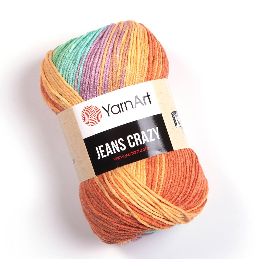 Fil à tricoter Yarn Art Jeans Crazy - 160 m 50g #8202