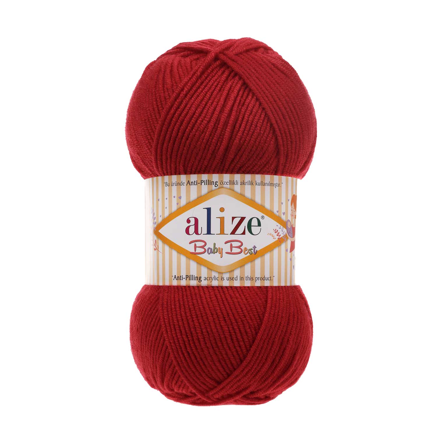 Image du fil Alize Baby Best - 100g / 240m – disponible chez Šarlotes audumi