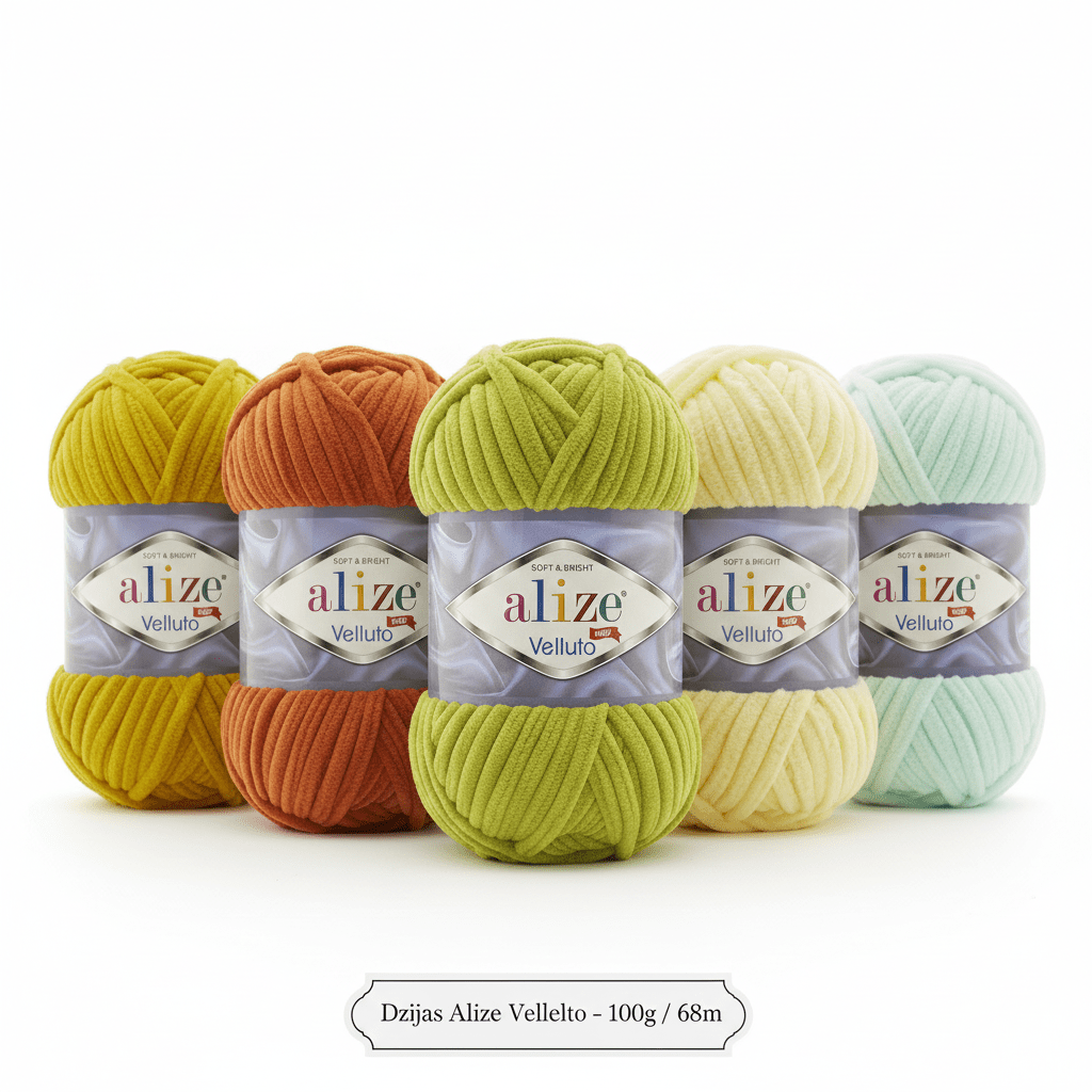 Attēls ar Dzijas Alize Velluto - 100g / 68m – pieejams Šarlotes audumi