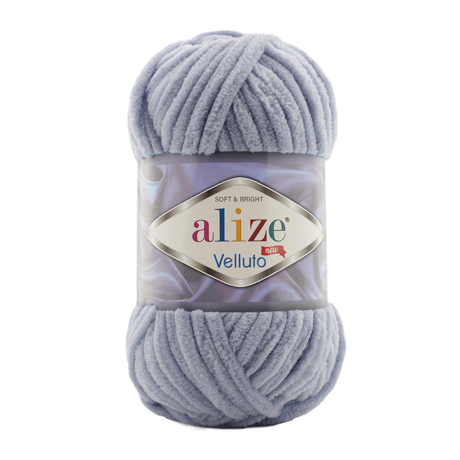 Image du fil Alize Velluto - 100g / 68m – disponible chez Šarlotes audumi