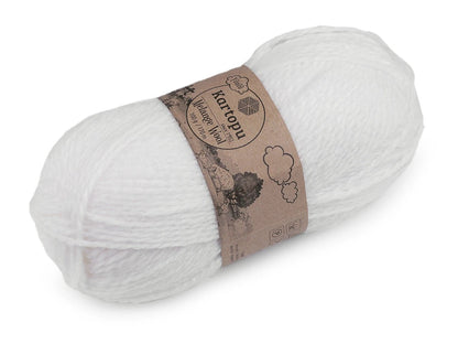 Image avec fil de laine KARTOPU MELANGE WOOL 100 g / 170 m – disponible en ligne chez Šarlotes audumi