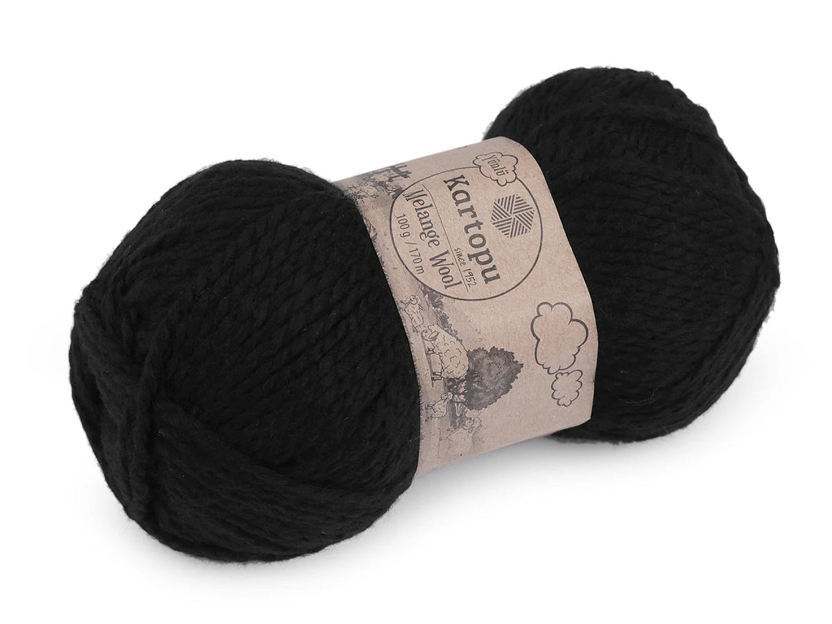 Image avec fil de laine KARTOPU MELANGE WOOL 100 g / 170 m – disponible en ligne chez Šarlotes audumi