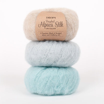Image with DROPS Brushed Alpaca Silk yarn - 25 g / 140 m – available at Šarlotes audumi