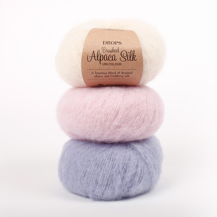 Image of DROPS Brushed Alpaca Silk yarn - 25 g / 140 m – available at Šarlotes audumi