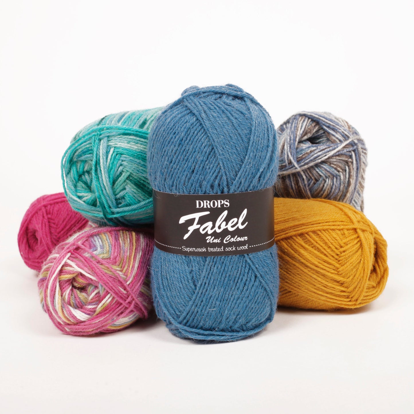 Fil à tricoter DROPS Fabel - 50g / 205m