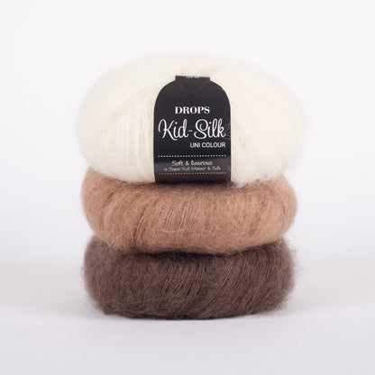Fil à tricoter DROPS Kid - Silk - 25g / 210 m