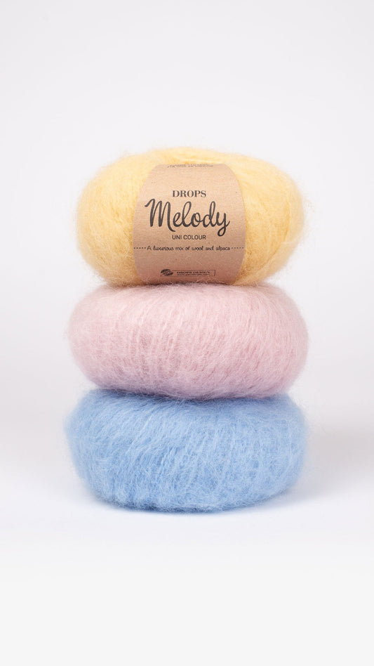 Image du fil DROPS Melody – 50 g / 140 m – disponible en ligne chez Šarlotes audumi