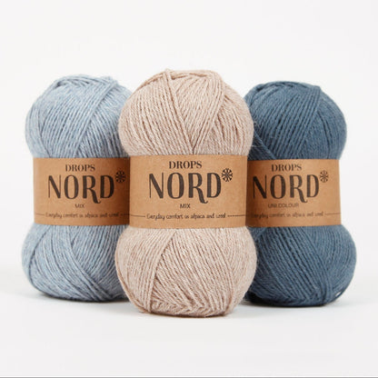 Image of DROPS Nord yarn - 50 g / 170 m – available at Šarlotes audumi