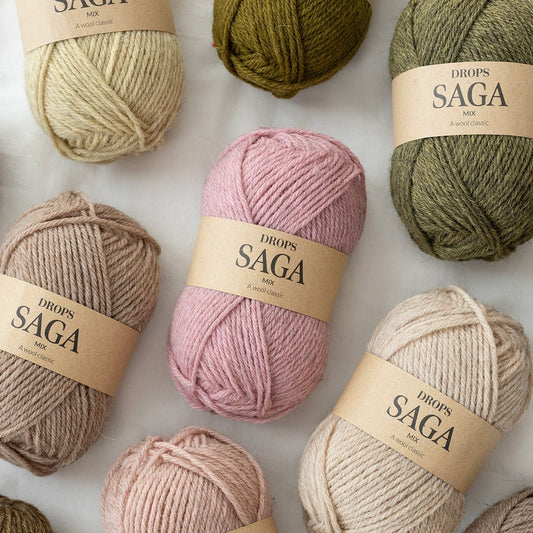 Image du fil DROPS Saga- 50 g / 100 m – disponible en ligne chez Šarlotes audumi