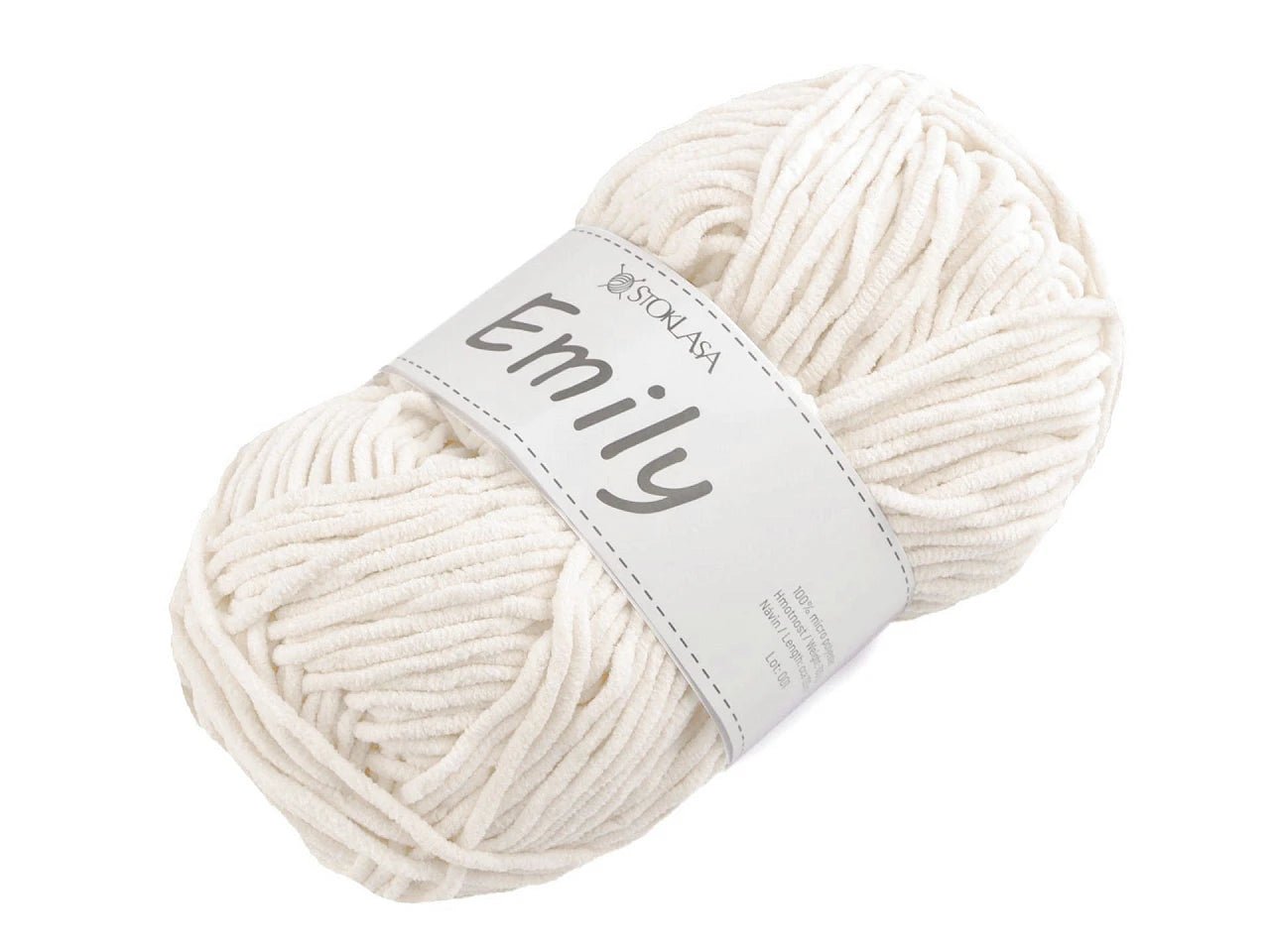 Image de la laine Emily - fil pelucheux - 100 g / 120 m – disponible chez Tissus de Charlotte