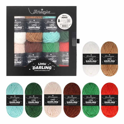 Attēls ar Dzijas komplekts Scheepjes Little Darling krāsu komplekts 8×25g – Farm Friends 24665 – pieejams Šarlotes audumi