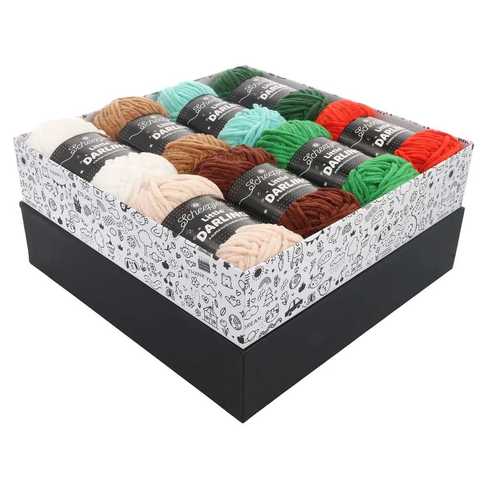 Attēls ar Dzijas komplekts Scheepjes Little Darling krāsu komplekts 8×25g – Farm Friends 24665 – pieejams Šarlotes audumi