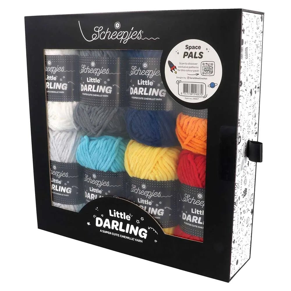 alt
Image of the Scheepjes Little Darling yarn set, color set 8×25g – Farm Friends 24667 – available at Šarlotes audumi