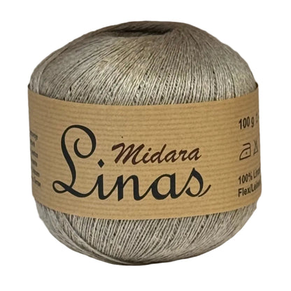 Image of yarns, linen threads Midara Linas – 100 g/ 600 m – available at Šarlotes audumi